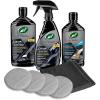 imageTurtle Wax 54327 Hybrid Solutions Black Car Care Kit Removes Swirl Marks on Dark Colored Paint Ceramic Protection Insane Water Beading Ultimate Trim Restoration 9 Piece Kit