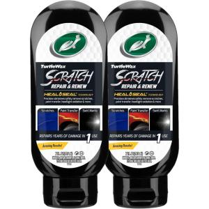 imageTurtle Wax 50935 Scratch Repair and Renew Removes Fine Surface Scratches Swirls Paint Transfer for Vehicles Including Cars Trucks and Motorcycles Safe for All Paint Colors 7 oz Pack of 11 Ounce Pack of 2