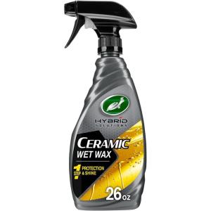 imageTurtle Wax 53410 Hybrid Solutions Ceramic Wet Wax One Step Shine and Protection Solution Extreme Water Beading Keeps Vehicle Cleaner for Longer No Streaks 26 oz Pack of 11 Count Pack of 1