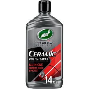 imageTurtle Wax 53412 Hybrid Solutions Ceramic Polish and Wax Removes Car Scratches and Swirl Marks Provides Water Repellency Protection and Shine Hand or Machine Application 14 oz Pack of 114 Ounce Pack of 1