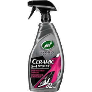 imageTurtle Wax 53413 Hybrid Solutions Ceramic 3in1 Detailer Waterless Wash and Ceramic Wax Detailing Spray Cleans Shines and Protects Paint Glass and Wheels Repels Water and Dirt 32 oz Pack of 132 Fl Oz Pack of 1