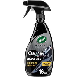 imageTurtle Wax 53447 Hybrid Solutions Ceramic Acrylic Black Spray Wax Formulated for Black Car Paint Fills Scratches and Swirl Marks Provides Water Repellency Protection and Shine 16 oz Pack of 1