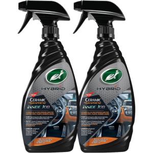 imageTurtle Wax 53787 Hybrid Solutions Ceramic Graphene Inside Job Interior Car Cleaner and Protectant Odor Eliminator Works on Leather Vinyl Plastic Rubber and More 16 fl oz Pack of 11600 Fl Oz Pack of 2