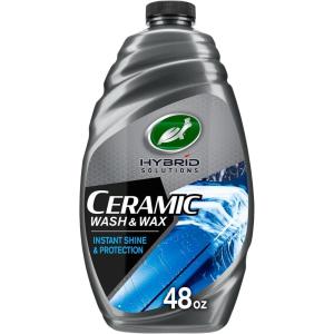 imageTurtle Wax 53888 Hybrid Solutions Ceramic Wash and Wax Easy Clean Ceramic Infused Formula Removes Dirt and Grime Long Lasting Shine and Protection for Cars Trucks and More 48 oz Pack of 248 Fl Oz Pack of 1