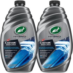 imageTurtle Wax 53888 Hybrid Solutions Ceramic Wash and Wax Easy Clean Ceramic Infused Formula Removes Dirt and Grime Long Lasting Shine and Protection for Cars Trucks and More 48 oz Pack of 248 Fl Oz Pack of 2