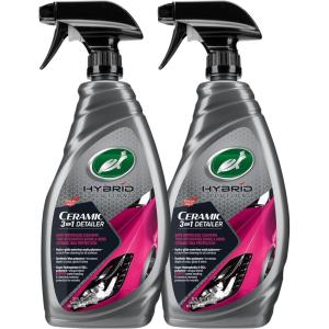 imageTurtle Wax 53890 Hybrid Solutions Ceramic 3in1 Detailer Waterless Wash and Ceramic Wax Detailing Spray Cleans Shines and Protects Paint Glass and Wheels Repels Water and Dirt 32 oz Pack of 2