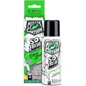 imageTurtle Wax X Mister Cartoon 54227 So Fresh Odor Eliminating Fogger Car Air Freshener Long Lasting Scent For Car and Home 2 oz Pack of 1 Clean Blast Fragrance