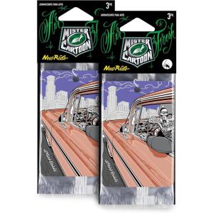 imageTurtle Wax X Mister Cartoon 54300 Air Fresh Odor Neutralizing Hanging Paper Air Freshener Long Lasting For Car and Home 6 Count 2 Packs Of 3 New Ride Fragrance
