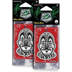 imageTurtle Wax X Mister Cartoon 54303 Air Fresh Odor Neutralizing Hanging Paper Air Freshener Long Lasting For Car and Home 6 Count 2 Packs Of 3 Clown Town Fragrance