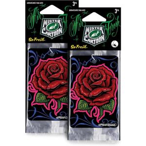 imageTurtle Wax X Mister Cartoon 54301 Air Fresh Odor Neutralizing Hanging Paper Air Freshener Long Lasting For Car and Home 6 Count 2 Packs Of 3 So Fresh Fragrance