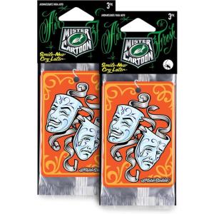 imageTurtle Wax X Mister Cartoon 54306 Air Fresh Odor Neutralizing Hanging Paper Air Freshener Long Lasting For Car and Home 6 Count 2 Packs Of 3 Smile Now Cry Later Fragrance